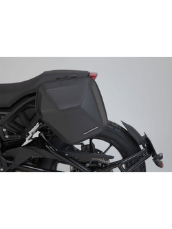 Zestaw: kufer boczny plastikowy URBAN ABS + stelaż SLC SW-MOTECH Indian FTR 1200 (18-25)/ Rally (19-25) [poj.: 16,5l; na lewą stronę]