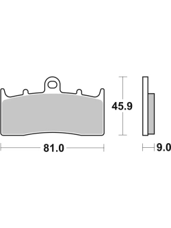 Klocki hamulcowe Brembo SA BMW K 1200/ 1600/ R 850/ 1100/ 1200 (wybrane modele) [na przód, kpl. na 1 tarczę]