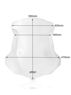 Szyba motocyklowa WRS Touring Triumph Tiger Explorer 1200 (16-21) przezroczysta