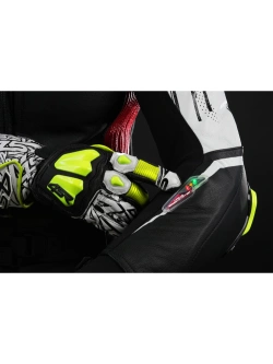 Kombinezon motocyklowy dwuczęściowy 4SR RR Stripes AR czarno-biało-czerwony