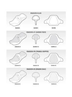 Kanapa motocyklowa dla kierowcy i pasażera z oparciem Saddlemen Roadsofa LS Extended Reach Harley Davidson Road Glide/ Street Glide (wybrane modele) (23-) czarna