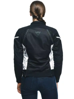 Kurtka motocyklowa damska tekstylna Dainese Air Frame 3 Tex czarno-biała