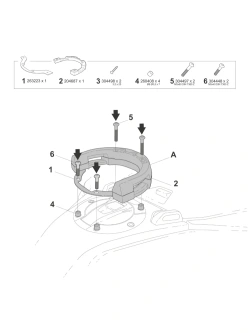Mocowanie tankbagów Shad Click System BMW R 1300 GS Adventure (25-)