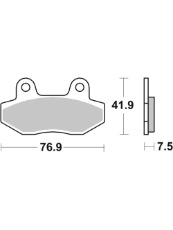 Klocki hamulcowe Brembo CC Aprilia Mana 850 GT (14-16)/ Moto Guzzi (wybrane modele) [kpl. na 1 tarczę]