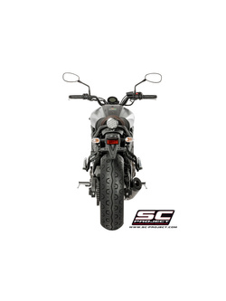 Pełny układ wydechowy 2-1, SC-Project S1 Titanium + Carbon - Yamaha XSR 700 [16-20]