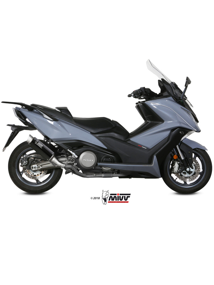 Tłumik motocyklowy Slip-On (GP Pro) MIVV do Kymco AK550 (17-20) carbon