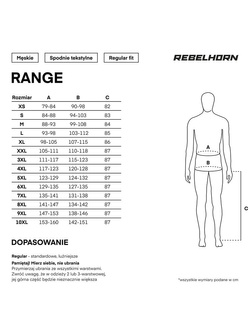 Spodnie motocyklowe tekstylne Rebelhorn Range czarne