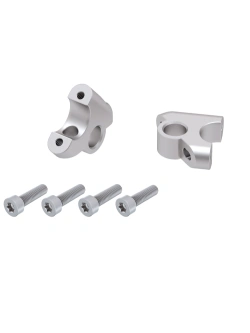 Podwyższenie kierownicy Hepco&Becker BMW S 1000 XR (15-19) [30 mm w górę, 24 mm w tył] srebrne