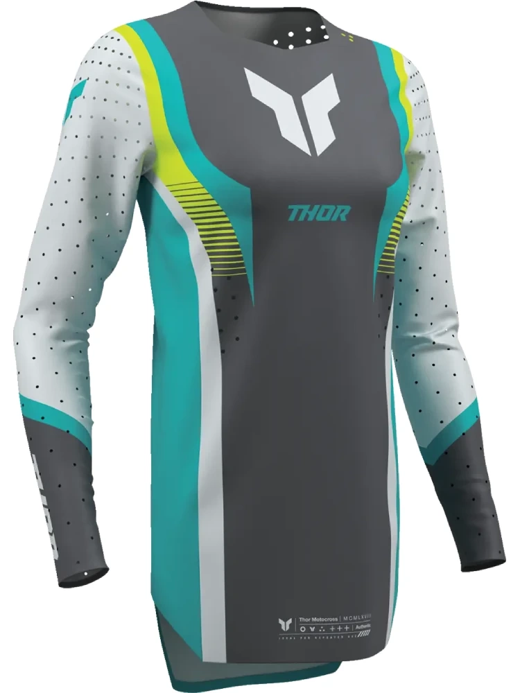 Bluza enduro damska Thor Sportmode Velocity szaro-zielona