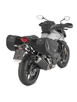 Sakwy motocyklowe GIVI EASY11 z możliwością zmiany pojemności, czarne [pojemność.: 2 x 25l]