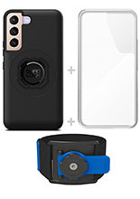 Zestaw do biegania: etui MAG na telefon Samsung Galaxy S22 (magnetyczne), wodoodporny pokrowiec MAG oraz opaska sportowa Quad Lock