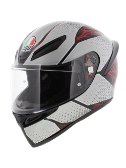 Kask integralny AGV K1 S Speedarmor czarno-szaro-czerwony matowy