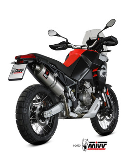 Tłumik motocyklowy Slip-On (Dakar) MIVV do Aprilia Tuareg 660 (22-) srebrny