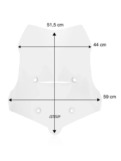 Szyba motocyklowa WRS Caponord Voge 525 DSX (23-24) przezroczysta
