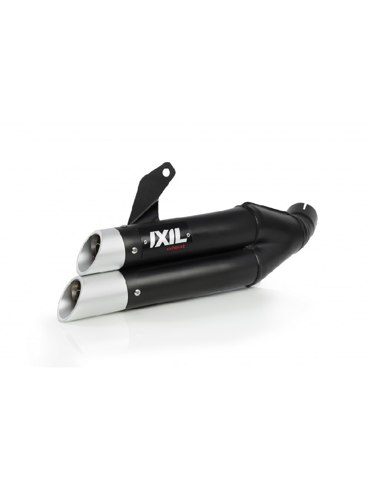 Pełny układ wydechowy IXIL Dual Hyperlow XL L3XB Kawasaki Z 650 RS (24-)/ Z/ Ninja 650 (23-) czarny