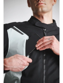 Kurtka motocyklowa tekstylna Modeka Khao Air II czarno-popielata