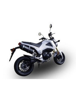 Pełny układ wydechowy G.P.R Furore Nero [Racing System, Black Aluminium] - Honda MSX / Grom 125 [13-17]