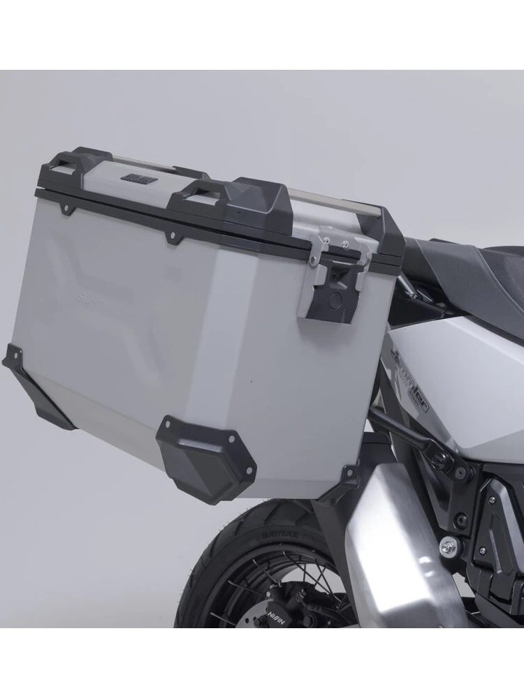 Zestaw: kufry boczne + kufer centralny TRAX ADV + stelaże SW-Motech Honda X-ADV 750 RH21 (24-) srebrne