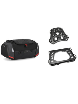 Zestaw: torba na tył Rackpack + stelaż Adventure-Rack SW-Motech BMW F 450 GS (25-) [poj.: 32,0-42,0l, do oryginalnego stelaża BMW]
