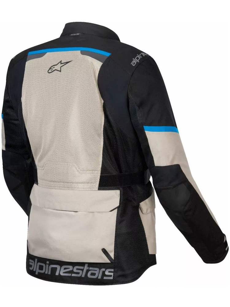 Kurtka motocyklowa tekstylna Alpinestars Andes Air Drystar® czarno-szaro-niebieska
