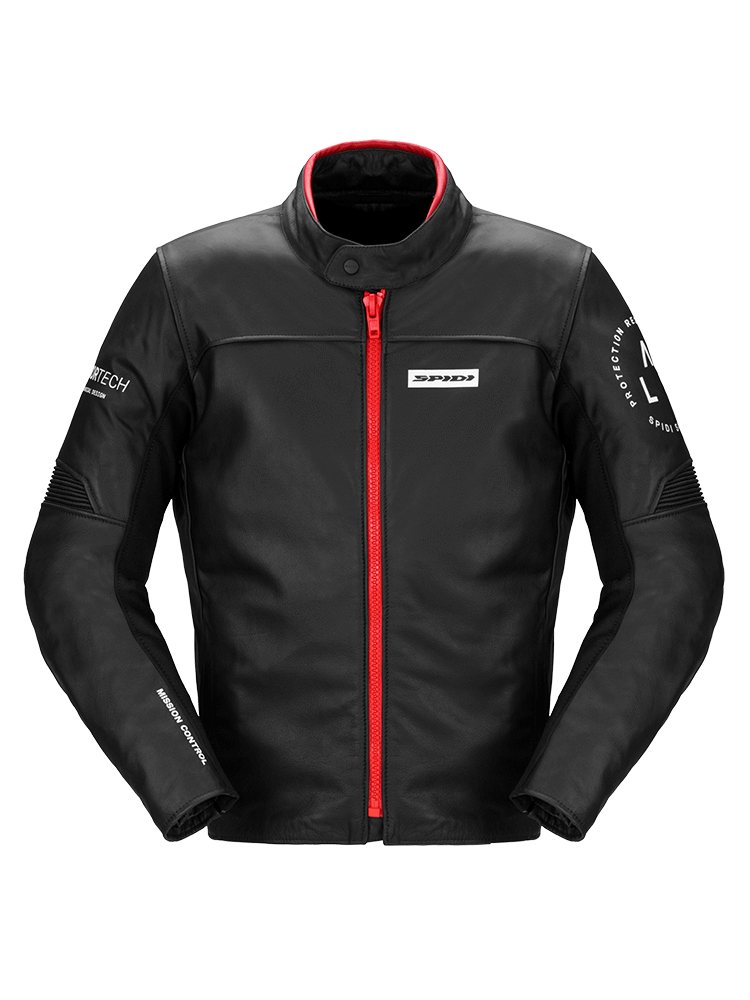 Kurtka motocyklowa skórzana Spidi Genesis czarno-czerwona