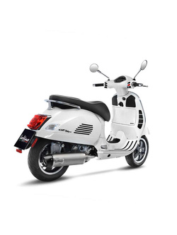 Tłumik motocyklowy z katalizatorem LeoVince LV One Evo [Slip-On, Stal nierdzewna + Carbon] do Vespa GTS 300 HPE/ Super/ Sei Giorni (19-20)