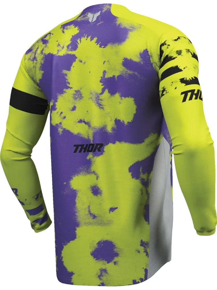 Bluza enduro Thor Launchmode Bleach szaro-żółta