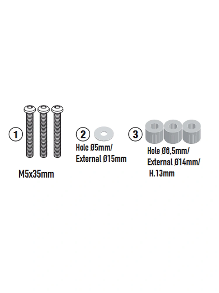 Mocowanie szyby motocyklowej GIVI D6421ST Triumph Tiger 800 Sport (25-)