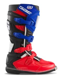 Buty enduro dziecięce Gaerne GX-J czerwono-biało-niebieskie