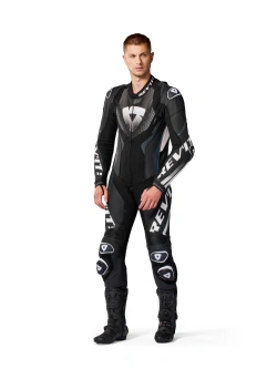 Kombinezon motocyklowy jednoczęściowy REV’IT! Hyperspeed 3 czarno-biały