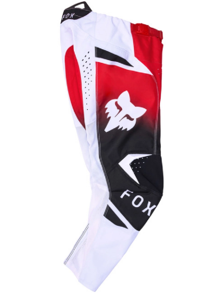 Spodnie cross dziecięce Fox 180 Shield czarno-biało-czerwone