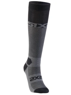 Skarpety SIXS Long Racing V2 czarno-szare