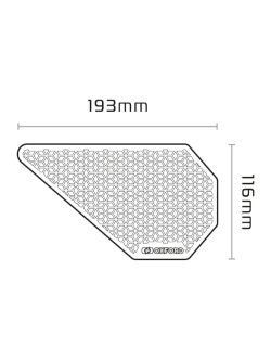 Naklejka na bok zbiornika Oxford Gripper Adv czarna