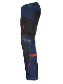 Spodnie motocyklowe tekstylne Klim Badlands Pro niebiesko-czerwone