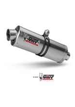 Tłumiki motocyklowe Slip-On Line (Oval) MIVV do Yamaha TDM 900 (02-14) srebrne