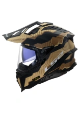Kask adventure LS2 MX701 Explorer C Trick czarno-brązowy