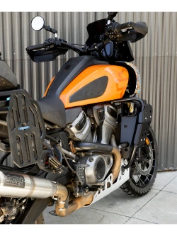 Podnóżki motocyklowe Biltwell Mushman wybrane modele Harley-Davidson czarne