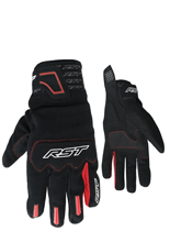 Rękawice motocyklowe tekstylne RST Rider CE czarno-czerwone