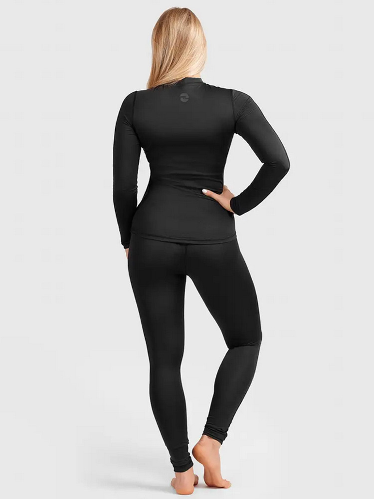 Koszulka termoaktywna damska z długim rękawem Redline Venus Zero Wind x Outlast czarne