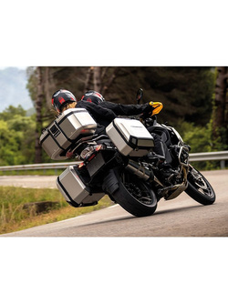 Kufer centralny aluminiowy SHAD TR55 Terra srebrny + aluminiowa płyta montażowa [pojemność: 55 l]