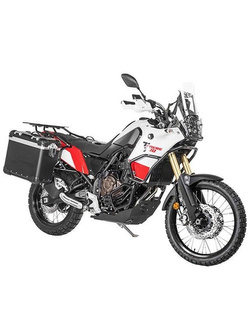 Zestaw: kufry boczne z anodowanego aluminium czarne Zega Evo X + stelaże czarne Touratech Yamaha Tenere 700 / World Raid (2 x 38L)