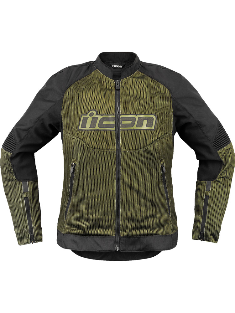Kurtka motocyklowa damska tekstylna Icon Overlord 3 Mesh zielona