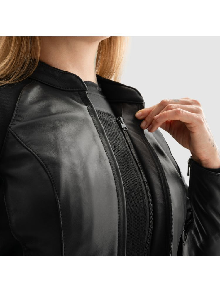 Kurtka motocyklowa damska skórzana Rebelhorn Siena czarna