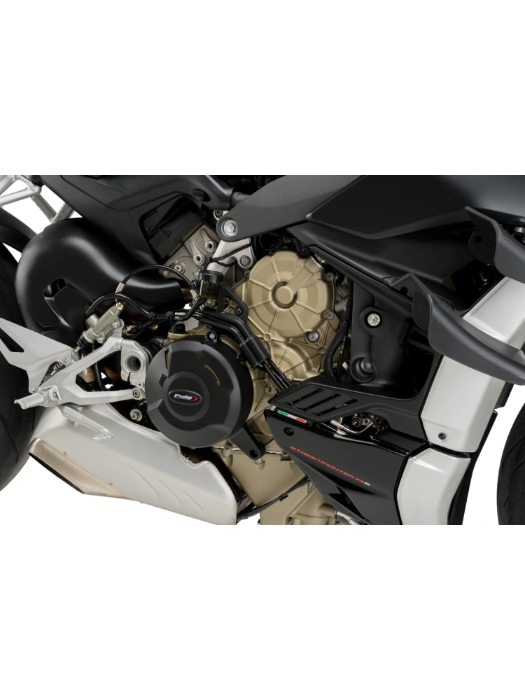 Pokrywy dekli silnika PUIG Ducati Streetfighter V4/ S (20-22) czarne, matowe