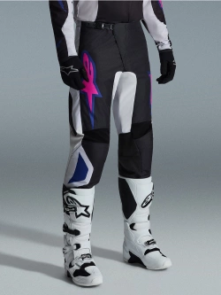 Spodnie cross Alpinestars MX Fluid Grid czarno-szaro-fioletowe