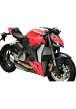 Boczne spoilery dociskowe Puig Ducati Streetfighter V2 (22-24) czarne matowe