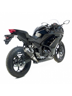 Tłumik motocyklowy LeoVince GP Corsa [Slip-On, Carbon] do Kawasaki Ninja 250 R [13-16], Ninja 300 R / ABS [13-16],  Z 250 [15-16] Z 300 / ABS [15-16]