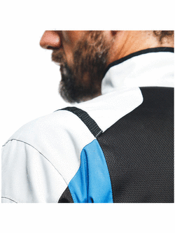 Kurtka motocyklowa tekstylna Dainese Desert Tex szaro-czarno-niebieska