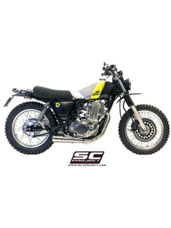 Pełny układ wydechowy SC-Project Conical Stainless Steel - Yamaha SR400 [13-17]