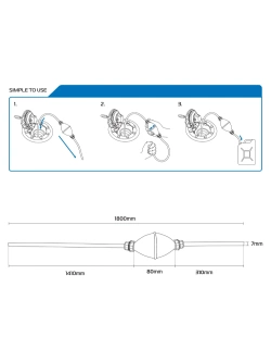 Pompka do spuszczania paliwa/ odpowietrzania Oxford 